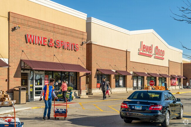 Residents of Cranston Meadows Park stock up on groceries at the Jewel-Osco in St. Charles.