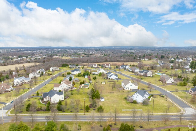 Skippack Township’s newer neighborhoods offer quiet living among mature trees.