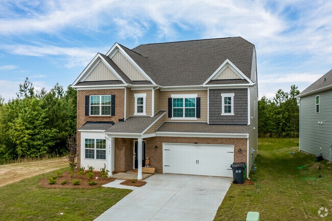 A newer traditional home in the Yorkshire neighborhood.