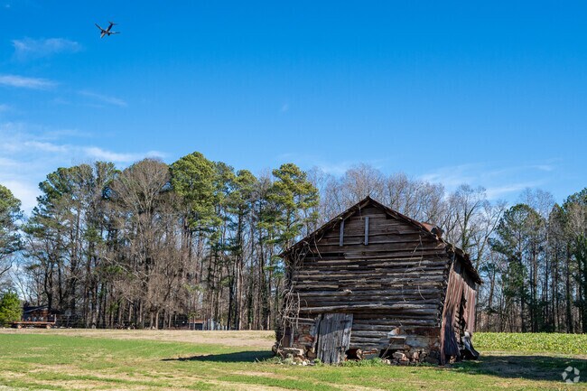 RDU airport is only a few miles from the Carpenter Historic District.