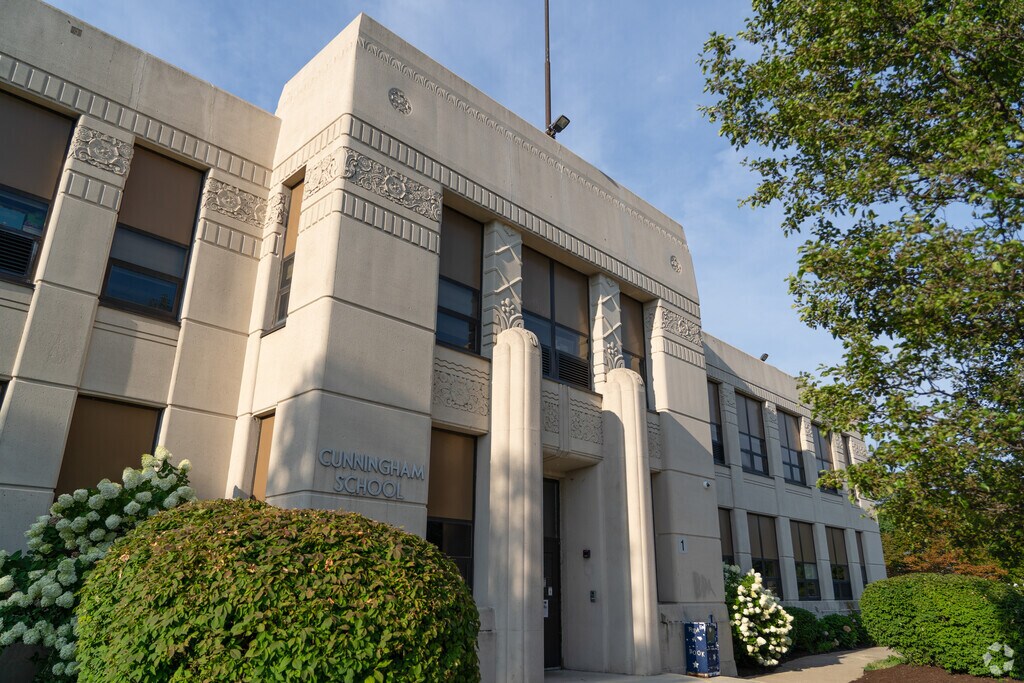 M J Cunningham Elementary School building in Joliet.
