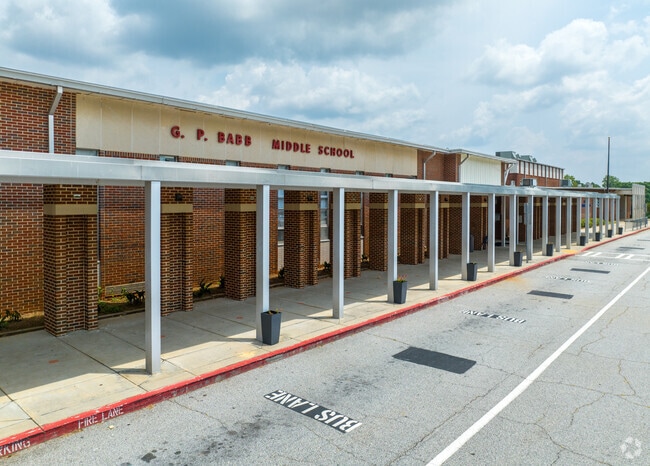 Babb Middle School has over 982 who attend daily.