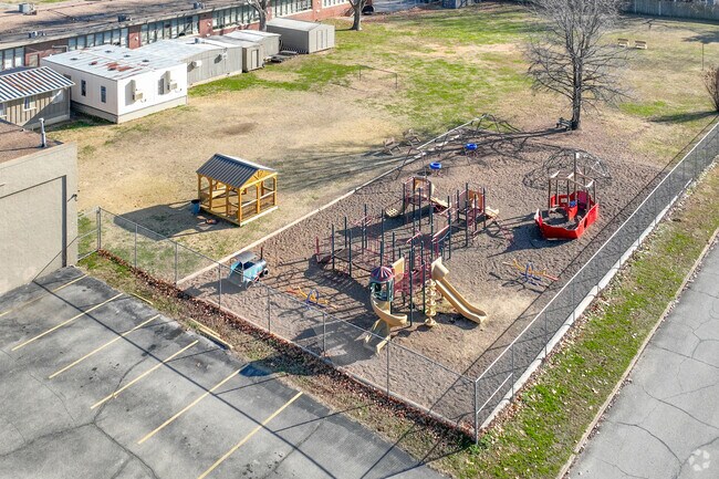 Eagle Point Christian Academy provides students multiple playground options for recess.