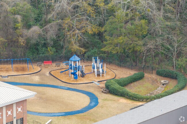 Dean Road Elementary School has plenty of places for kids to play.