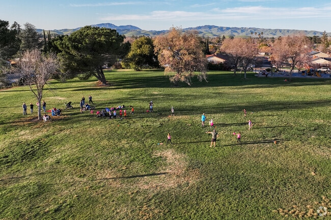 It's common to see kids playing after school in Independence park in Whispering Pines.