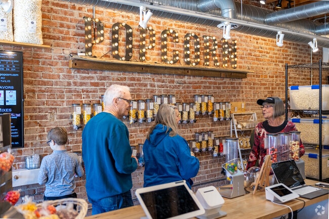 Try all the flavors at Popculture Gourmet Popcorn & Ice Cream.