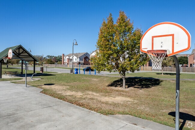 Zachary Youth Park features multiple basketball hoops for a quick pick-up game.