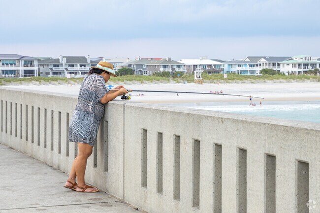 Lincoln Forest residents can fish from the pier at Wrightsville Beach.