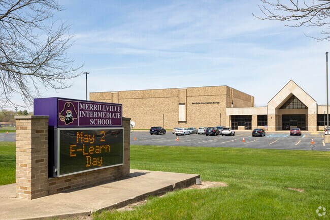 Merrillville Intermediate School serves grades 5 through 6 with 855 students.