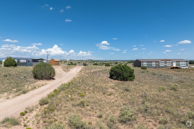 Some residential streets around Galisteo are still dirt roads.