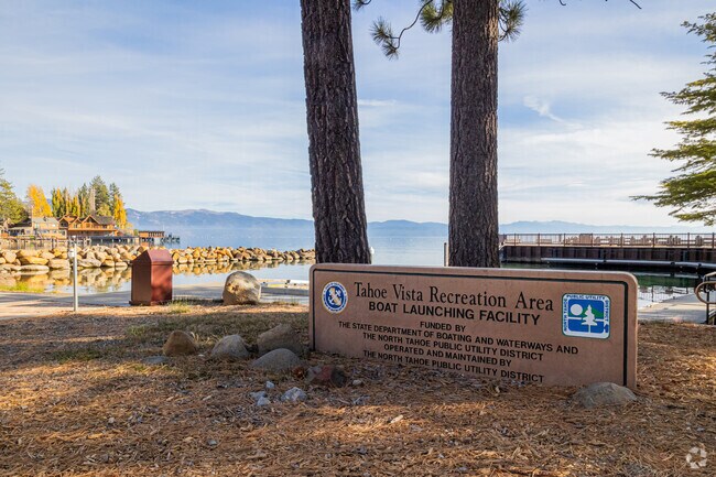 Tahoe Vista Recreation Area has a public boat launching facility so that you can enjoy the Lake.
