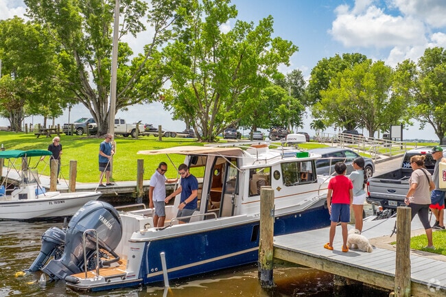 The Horton Park boat launch is open to the public and sits right by the Midpoint Bridge.