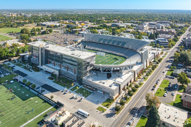 The Canvas Stadium at CSU is just down the street from the Sheely Addition neighborhood.