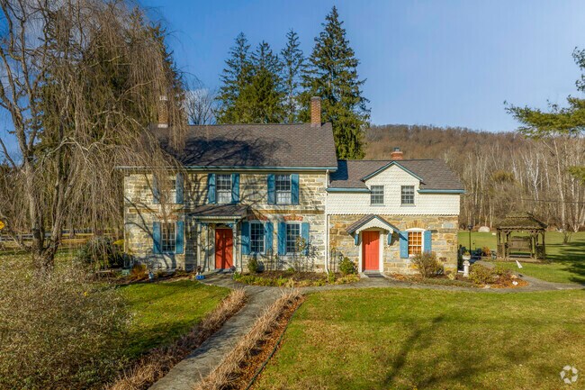 Historic Colonials give the township an old-fashioned feel.