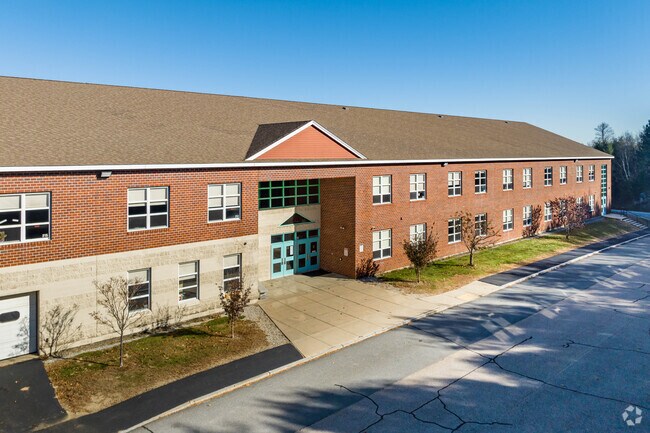 This is the main entrance to Boynton Middle School in Greenville, New Hampshire.
