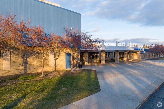 The entrance at Algonquin Middle School.