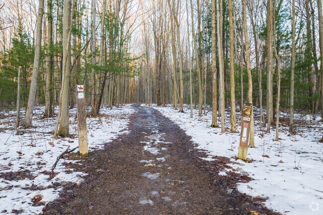 Chardon hikers and nature lovers can utilize the wooded walking path of Big Creek Park.