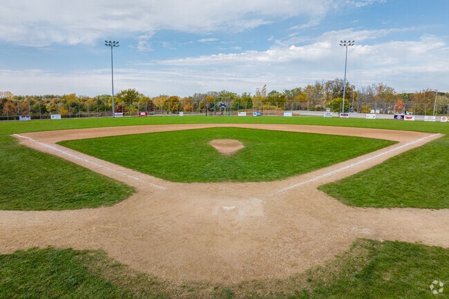 Lake Villa Township Baseball Complex features several well-maintained baseball fields.