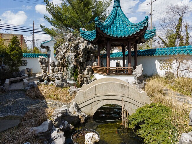 The Crown Palace restaurant is famous for its sculpture garden.