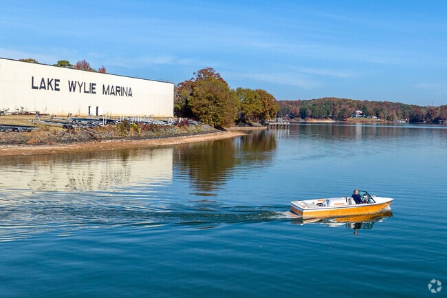 Tega Cay is a peninsula on the large beautiful Lake Wylie in South Carolina.