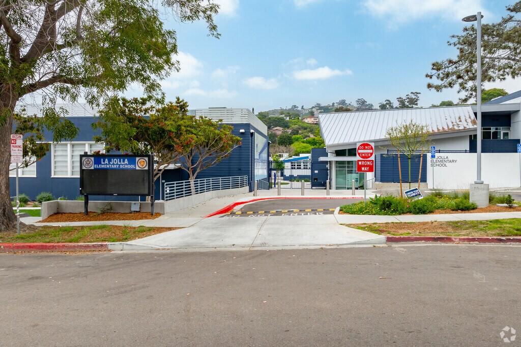 A look at the front entrance to La Jolla Elementary School.