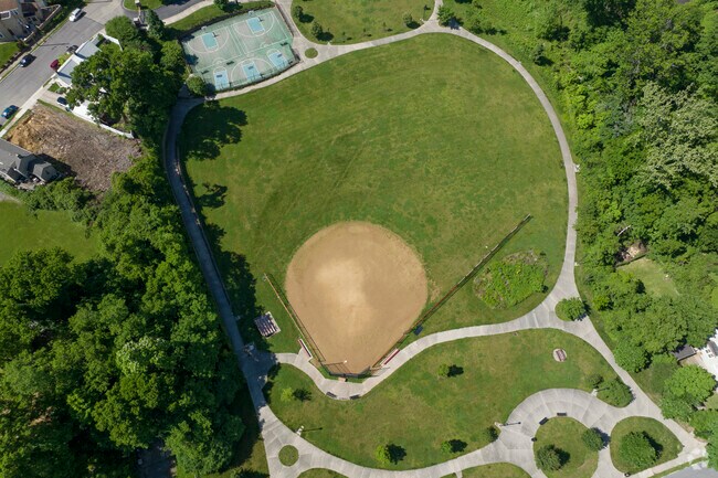 The campus at the Academy of World Languages Elementary School has many athletic amenities.
