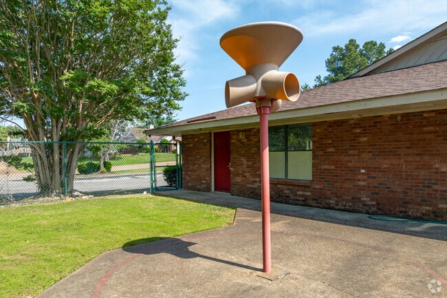 Students can cool off on the splashpad at Christ Trinity Christian Academy in Memphis.