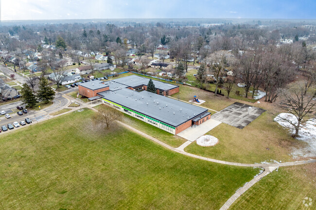 Front view of Cavanaugh Elementary School.