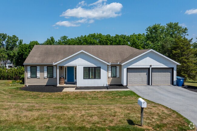 Ranch homes with new siding and upgrades can boast two-car garages in West Hanover Township.