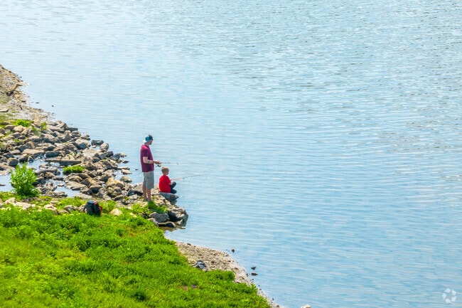 Chesterfield offers easy access to ponds and lakes for peaceful strolls or fishing trips.