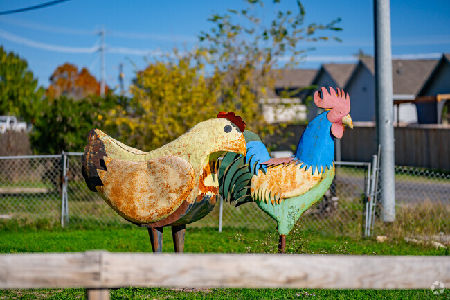 Even with the new developments, the country western character of Helotes is still seen around.
