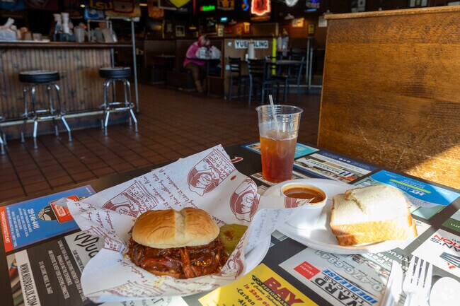Brisket sandwich is a must try when you visit Dreamland BBQ.