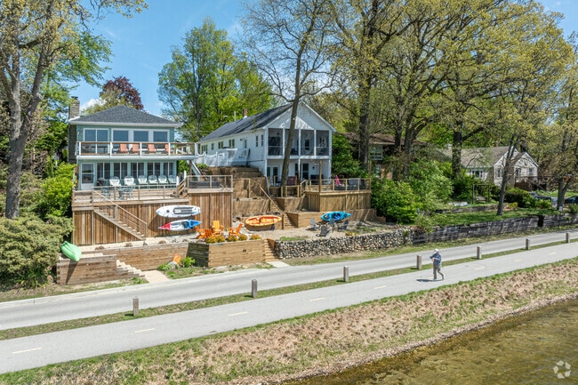 Many homes are near lakes and walking trails in La Porte.