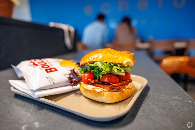 Fresh made sandwiches are served up for Parkwood residents at Echelon Coffee.