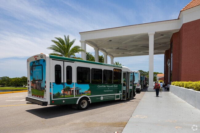 There is a full bus schedule and route that takes around the residents in Century Village.