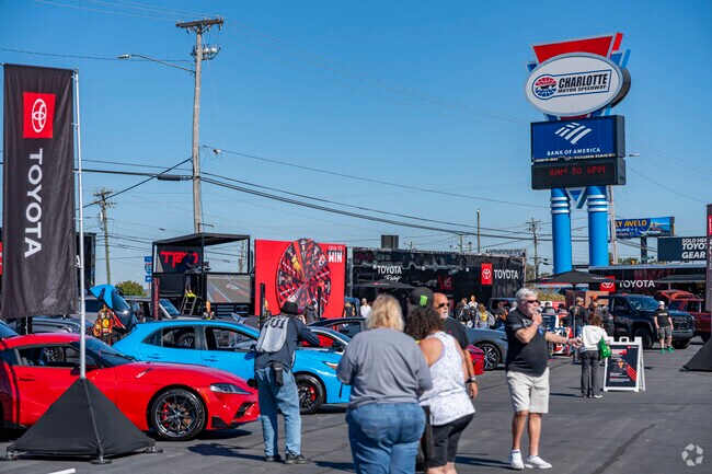Concord is home to the local NASCAR mecca of the Charlotte Motor Speedway.