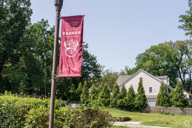 Radnor proudly displays its status throughout the township.