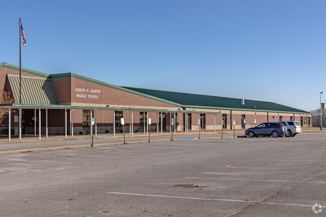 Joseph E. Shafer Middle School educates students in grades 6-8.