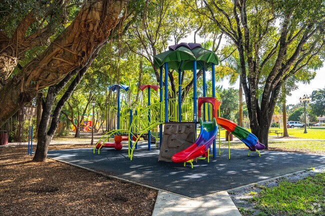 West Miami's Cooper Park has multiple playgrounds for children to choose from.