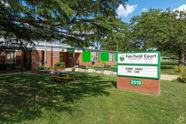Fairfield Court Elementary School serves students from Eastview.