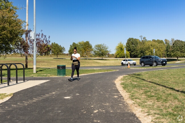 Three Springs Park has many paved walking trails.