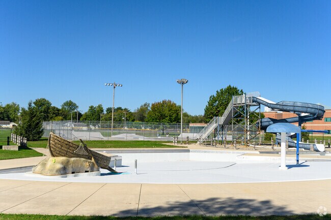 In the summer months, Elkhart locals can enjoy the pool at Pierre Moran Park.