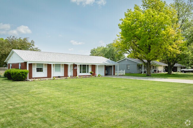 Most Royerton homes feature an attached or detached garage.