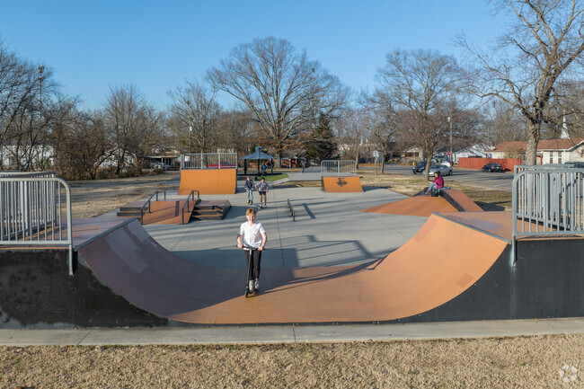 Many kids in the area had to the skate park at Dalton Civic Park.