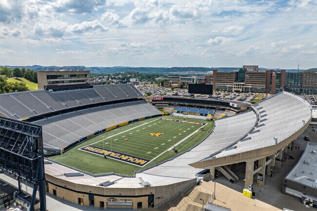 Milan Puskar Stadium is an American football stadium in Morgantown.