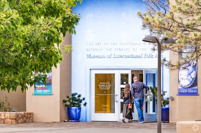 The Museum of International Folk Art features art and artifacts from over 100 countries near Tres Arroyos.