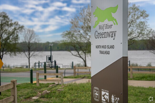 Mud Island is the Western Terminus of the Wolf River Greenway.