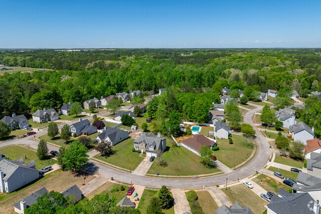 Traditional homes in newer subdivisions are found in Locust Grove.