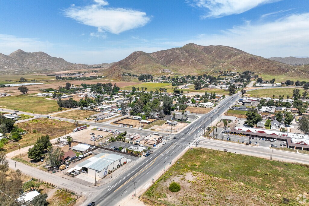 View of Winchester Rd. with Local Hills in the Background in Winchester-San Jacinto.