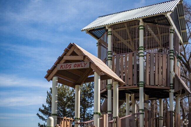 Children love playing in the expansive Ralston Center playground.